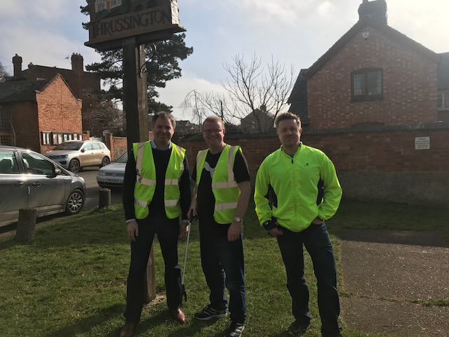 Thrussington annual litter-pick 2019 | Edward Argar MP