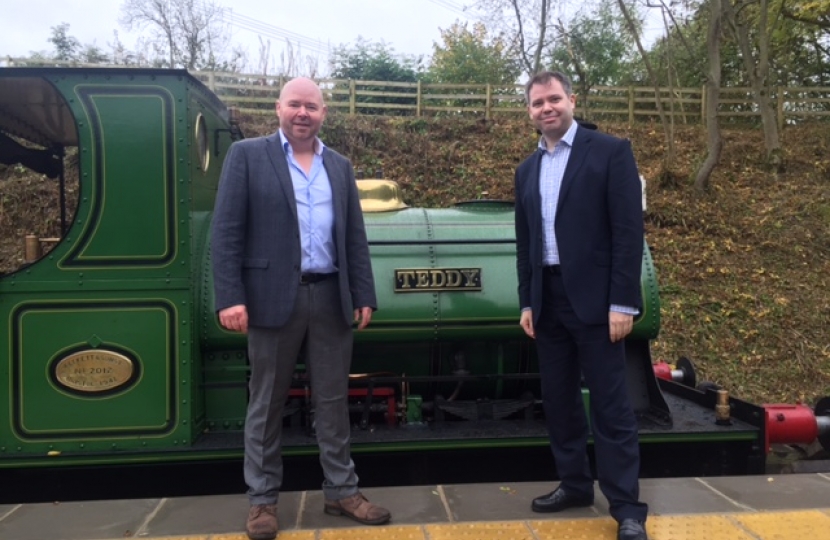 Edward and Steve Cramp at the Mountsorrel Branch Line Opening