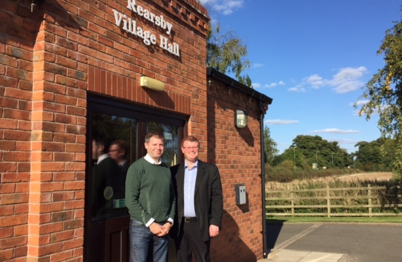 Edward and Cllr Poland hold Rearsby advice surgery