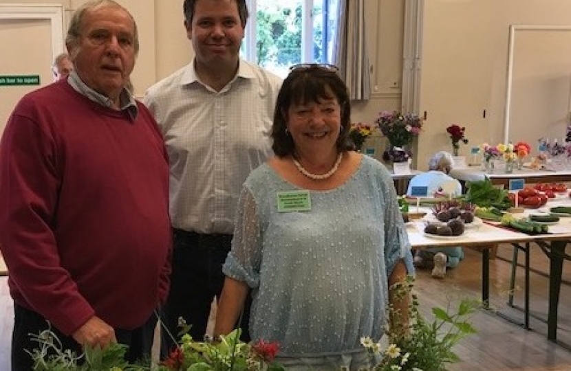 Edward with Liz & Rick at the Woodhouse Eaves Show