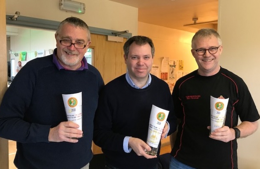 Edward with the team behind the Beer Festival