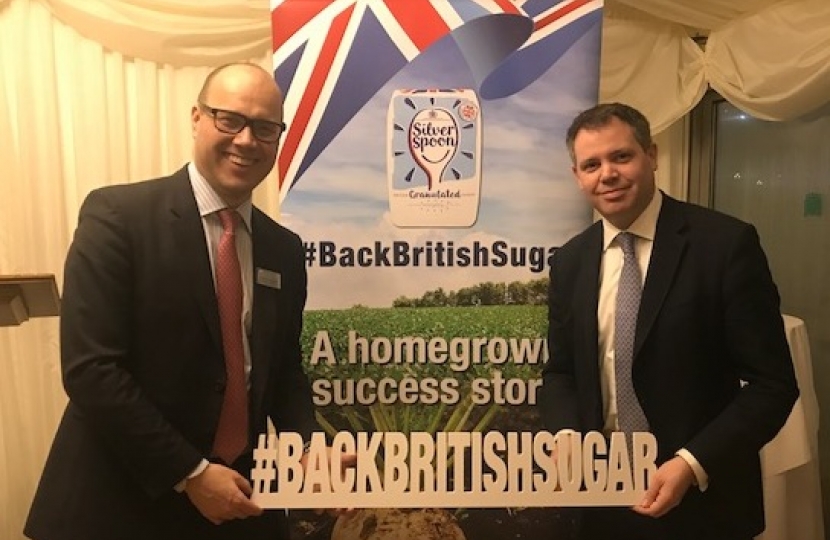 Edward with British Sugar CEO Paul Kenward