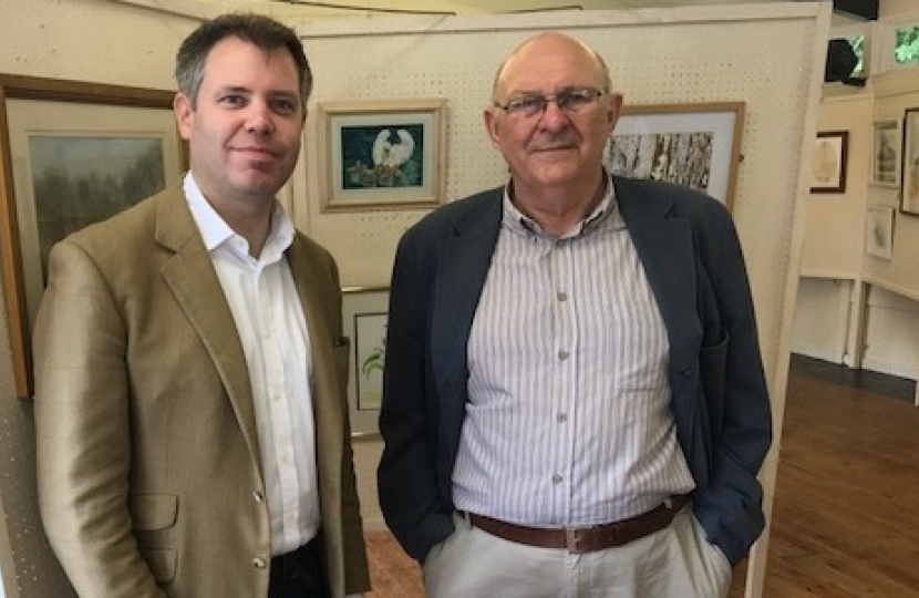 Edward with Club Chairman David Chaplin