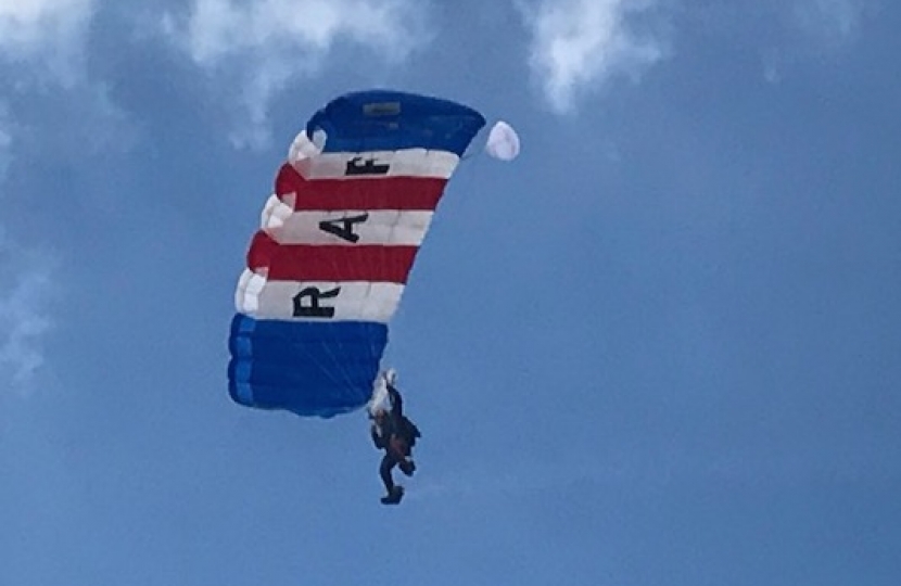 RAF Falcons at Welbeck College Prize Day