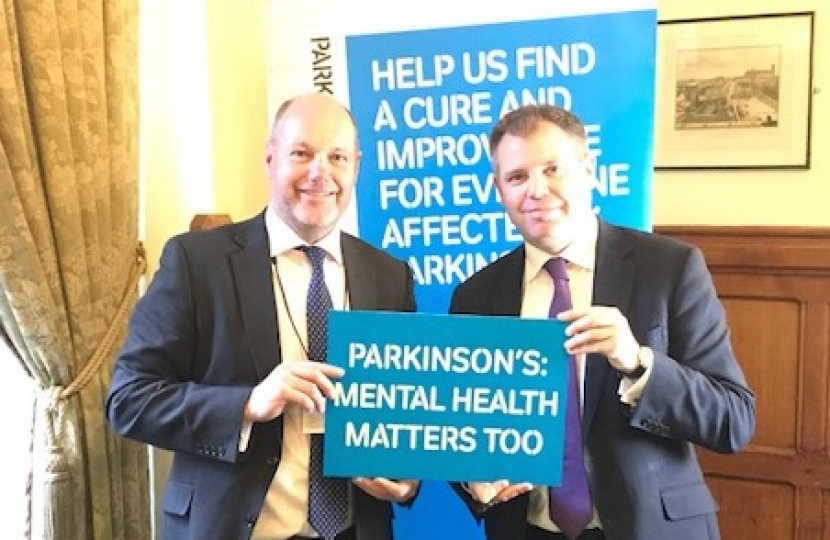 Edward at the Parkinson's UK report launch