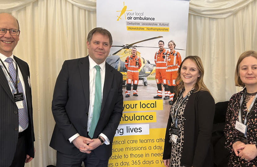 Edward with the team from our local Air Ambulance