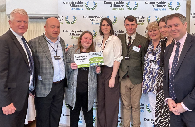 Edward with the team from Countryside Enterprises at the House of Lords