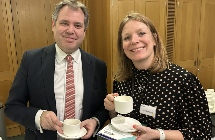 Edward in Parliament with Ms Roddy