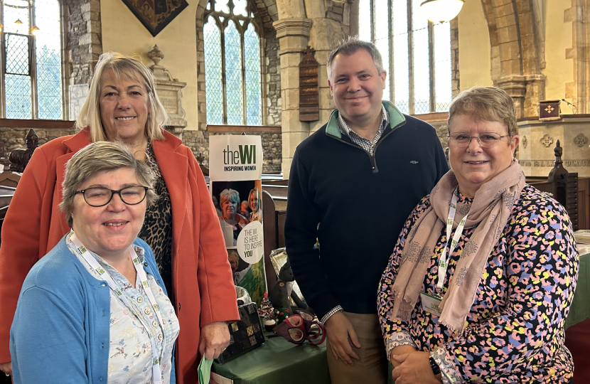 Edward with Cllr Seaton & local WI members