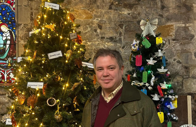 Edward at Cossington Christmas Tree Festival