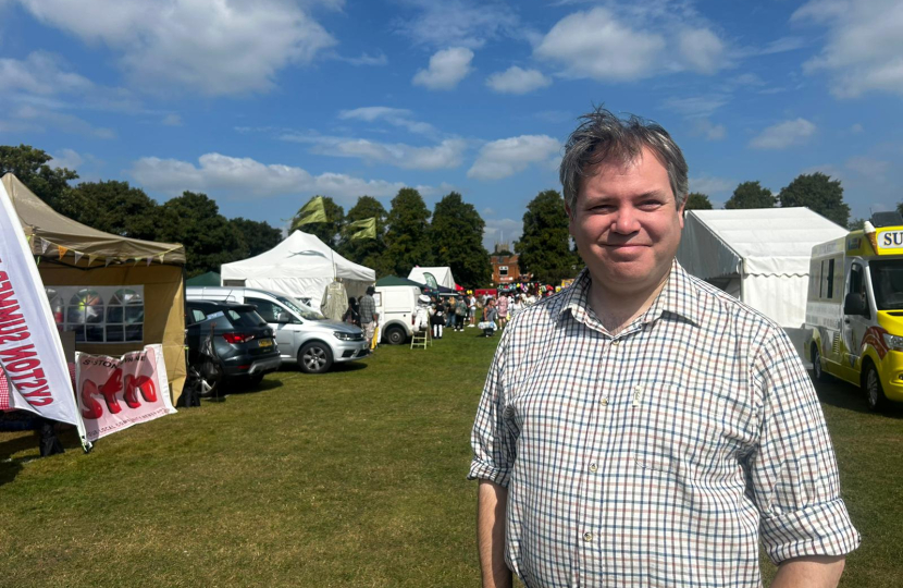 Edward at the Syston Fayre