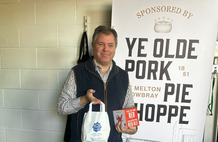 Edward at Melton Mowbray's East Midlands Food Festival