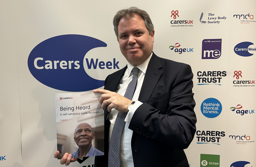 Edward at Carers UK parliamentary event