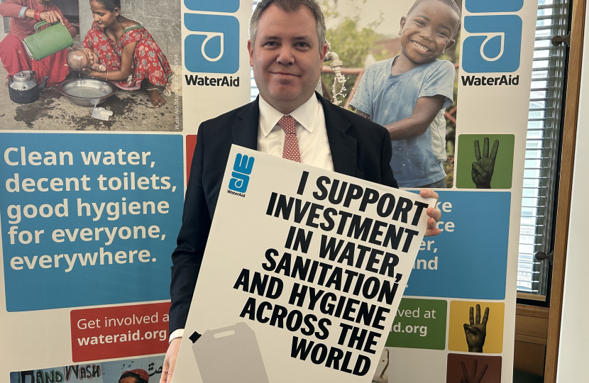 Edward at the WaterAid event