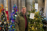 Edward at Melton Christmas Tree Festival in St Mary's Church