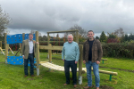 Edward with the Chair and Clerk of South Croxton Parish Council