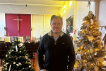 Edward at St Hildas East Goscote Christmas Tree Festival