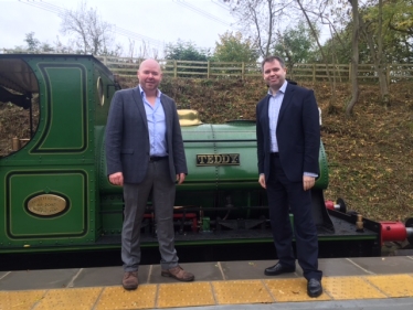 Edward and Steve Cramp at the Mountsorrel Branch Line Opening