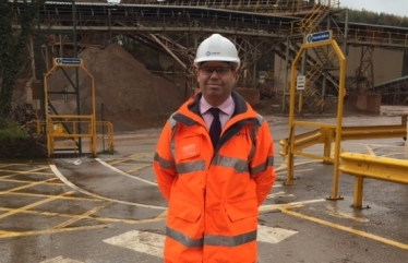 Edward sees Mountsorrel Quarry in operation