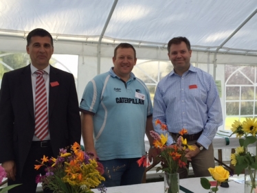 Edward admiring produce at the Swithland Show