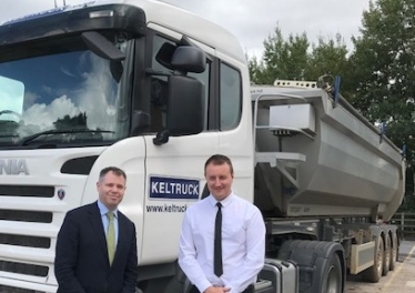 Edward with Damian, Keltruck's Groby Manager