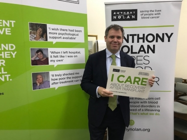 Edward supporting Anthony Nolan Trust