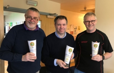 Edward with the team behind the Beer Festival