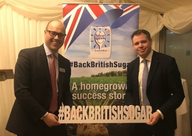 Edward with British Sugar CEO Paul Kenward