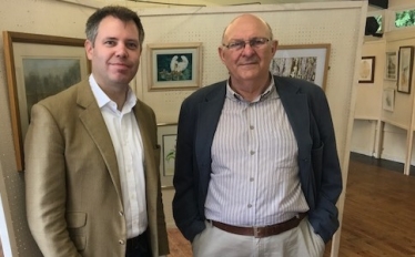 Edward with Club Chairman David Chaplin