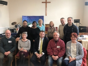 Edward with the Soar Valley Food Project Team