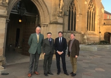 Edward at Leicester Cathedral