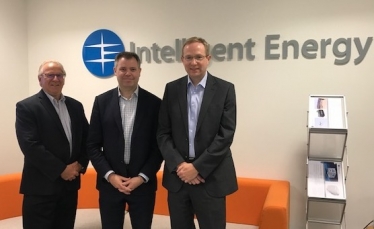 Edward with the team at Intelligent Energy