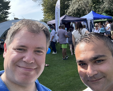 Edward & Peter Bedford at the Anstey Gala