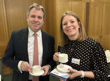 Edward in Parliament with Ms Roddy