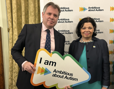 Edward at the Ambitious about Autism event