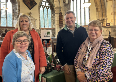 Edward with Cllr Seaton & local WI members