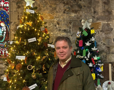 Edward at Cossington Christmas Tree Festival