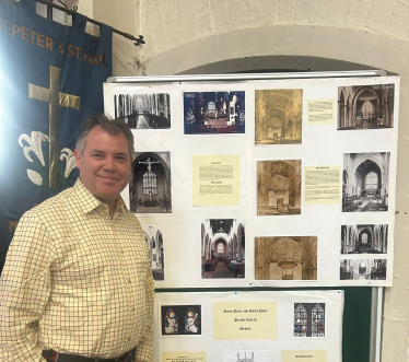 Edward at the heritage exhibition